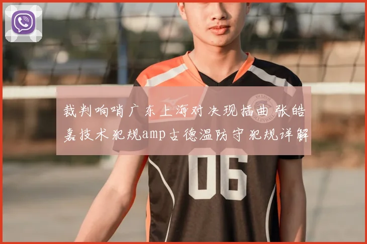 裁判响哨广东上海对决现插曲 张皓嘉技术犯规amp古德温防守犯规详解